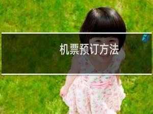 机票预订方法