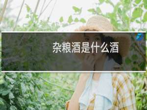 杂粮酒是什么酒