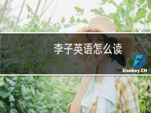 李子英语怎么读