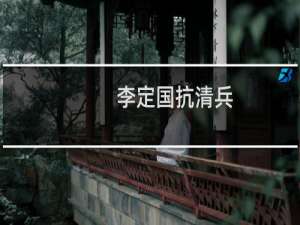 李定国抗清兵(关于李定国抗清兵的简介)