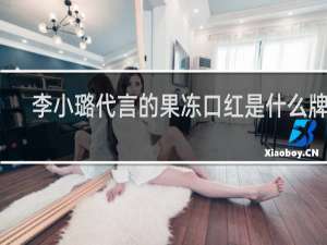李小璐代言的果冻口红是什么牌子