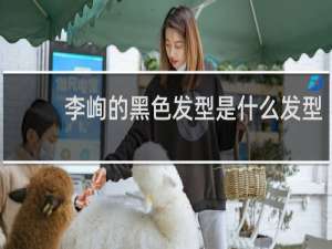 李峋的黑色发型是什么发型