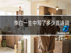李白一生中写了多少首诗词