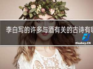李白写的许多与酒有关的古诗有哪些
