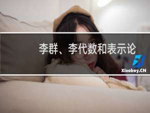 李群、李代数和表示论(关于李群、李代数和表示论的简介)