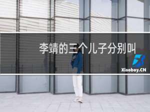 李靖的三个儿子分别叫什么（李靖的三个儿子分别叫什么）
