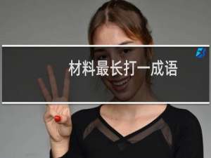 材料最长打一成语