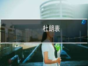 杜朗表(关于杜朗表的简介)