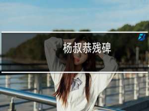 杨叔恭残碑(关于杨叔恭残碑的简介)