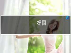 杨同(关于杨同的简介)