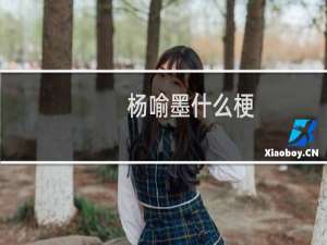 杨喻墨什么梗