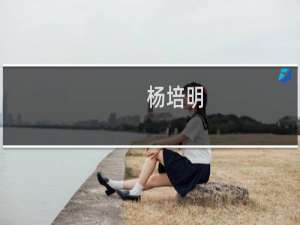 杨培明(关于杨培明的简介)