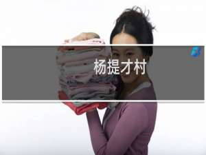 杨提才村(关于杨提才村的简介)
