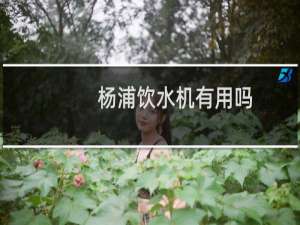 杨浦饮水机有用吗