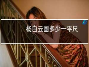 杨白云画多少一平尺