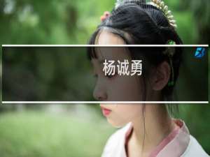 杨诚勇(关于杨诚勇的简介)