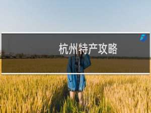杭州特产攻略