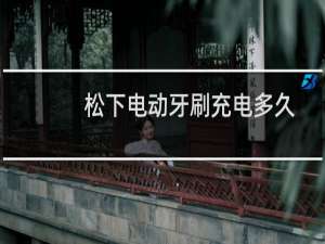 松下电动牙刷充电多久