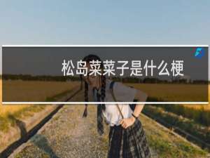 松岛菜菜子是什么梗