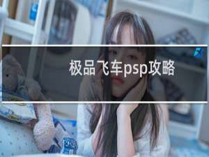 极品飞车psp攻略