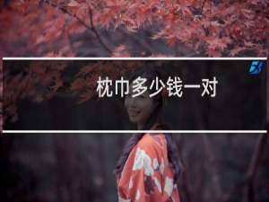 枕巾多少钱一对