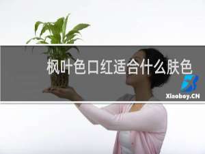 枫叶色口红适合什么肤色