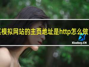 某模拟网站的主页地址是http怎么做