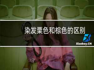 染发栗色和棕色的区别