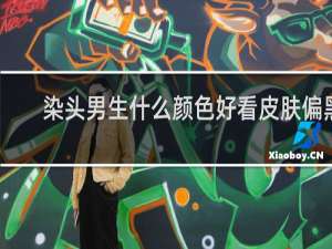 染头男生什么颜色好看皮肤偏黑