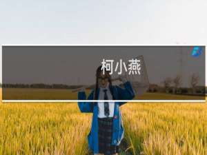 柯小燕(关于柯小燕的简介)