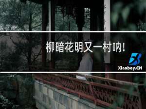 柳暗花明又一村呐！(关于柳暗花明又一村呐！的简介)