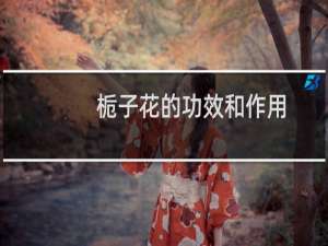 栀子花的功效和作用