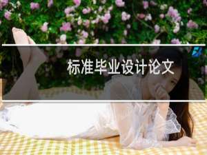 标准毕业设计论文