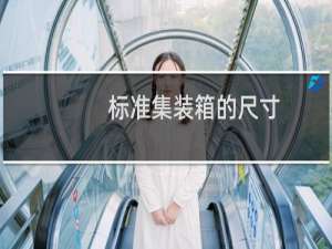 标准集装箱的尺寸