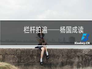 栏杆拍遍──杨国成读书思想随笔(关于栏杆拍遍──杨国成读书思想随笔的简介)