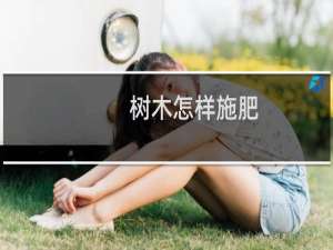 树木怎样施肥