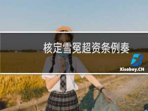 核定雪冤超资条例奏(关于核定雪冤超资条例奏的简介)