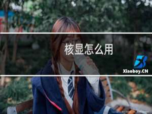 核显怎么用