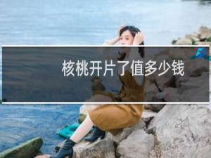 核桃开片了值多少钱