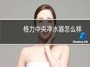 格力中央净水器怎么样