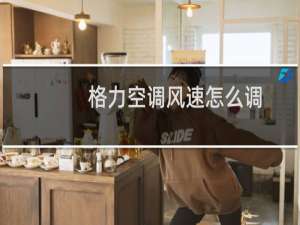 格力空调风速怎么调