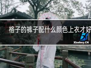 格子的裤子配什么颜色上衣才好看