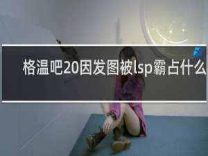 格温吧 因发图被lsp霸占什么梗