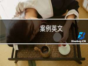 案例英文