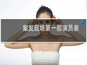 案发现场第一部演员表