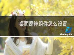 桌面原神组件怎么设置