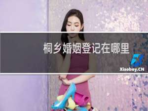 桐乡婚姻登记在哪里