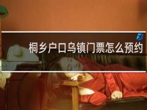 桐乡户口乌镇门票怎么预约