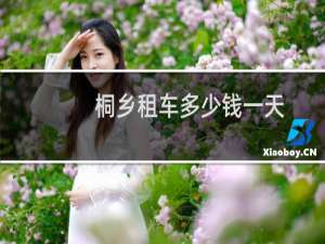 桐乡租车多少钱一天