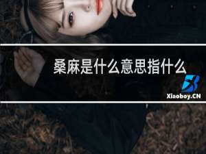桑麻是什么意思指什么（桑麻是什么意思）